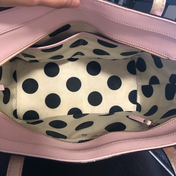 ❌ SOLD ❌ Kate Spade Blush Pink Gold Tote - Picture 7 of 8